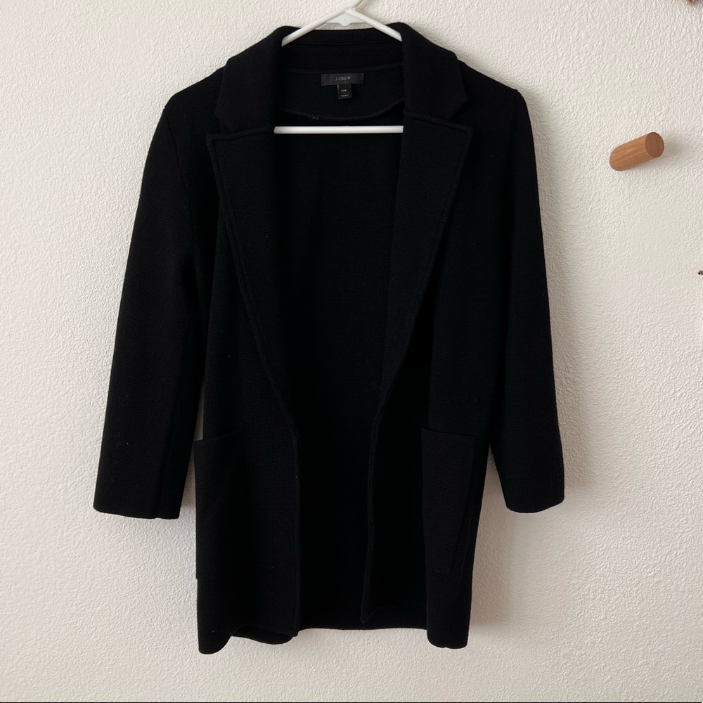 J Crew Merino wool sweater blazer